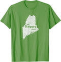 Maine T-Shirt Distressed My Happy Place Tee