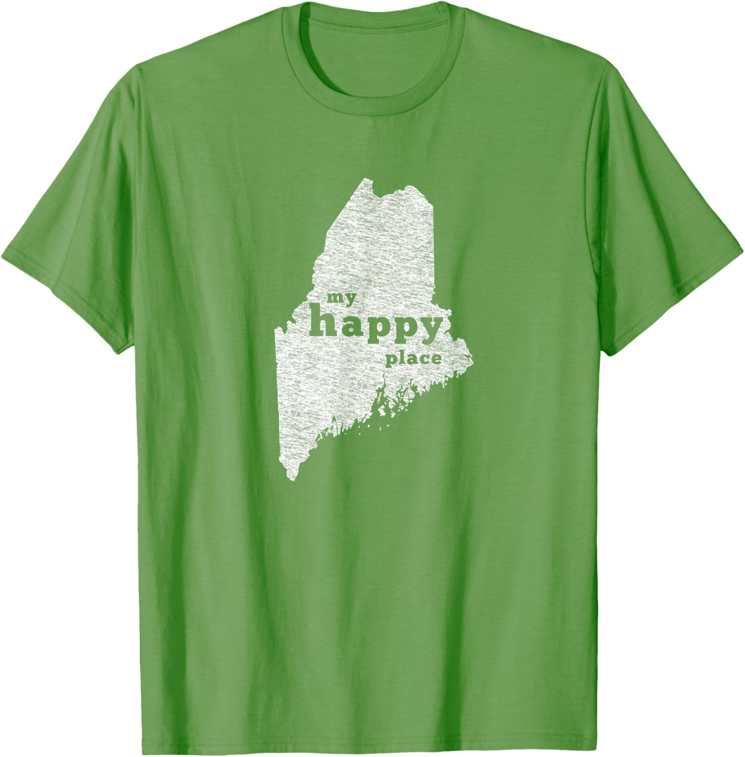 Maine T-Shirt Distressed My Happy Place Tee