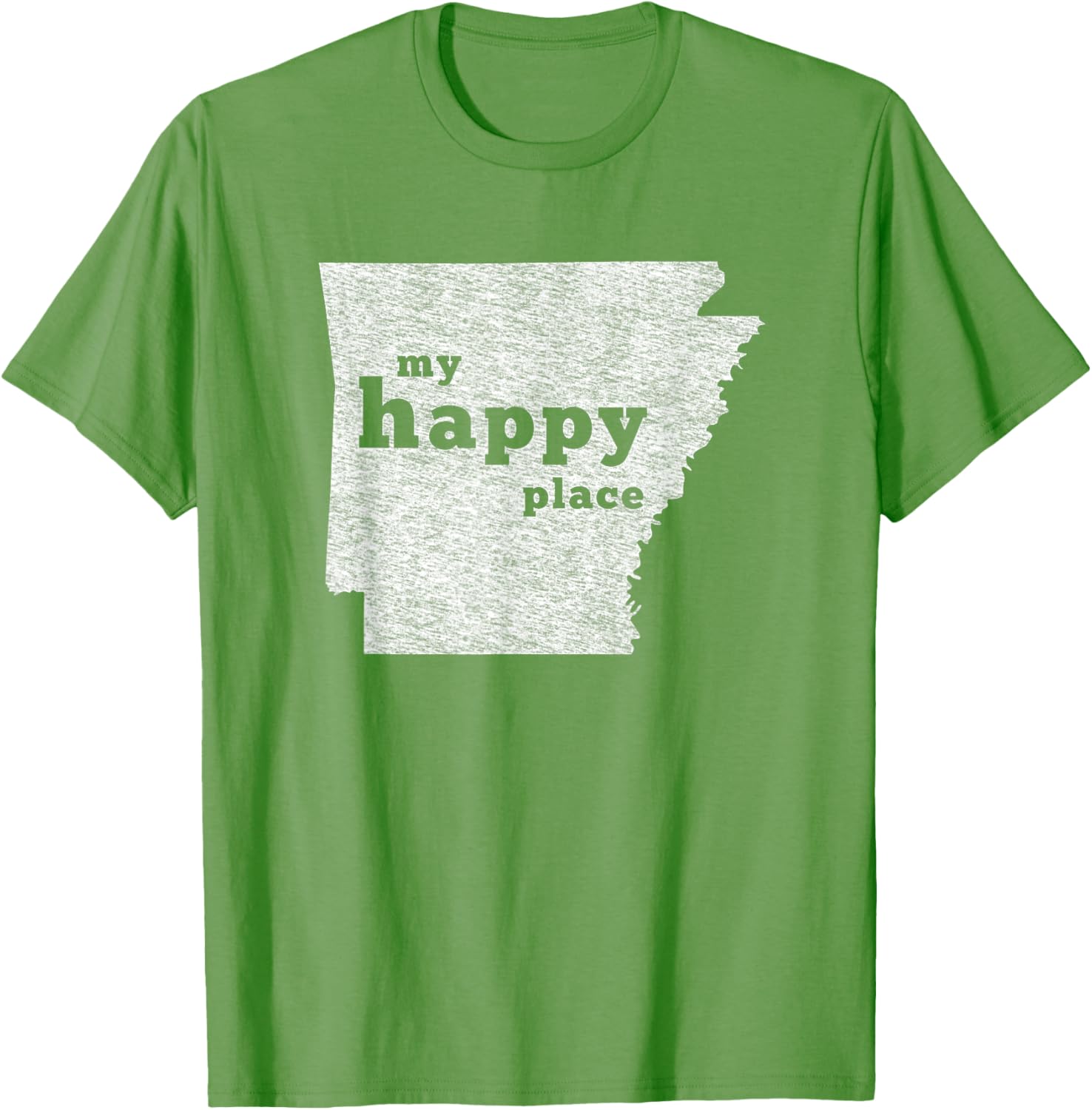 Arkansas T-Shirt Distressed My Happy Place Tee