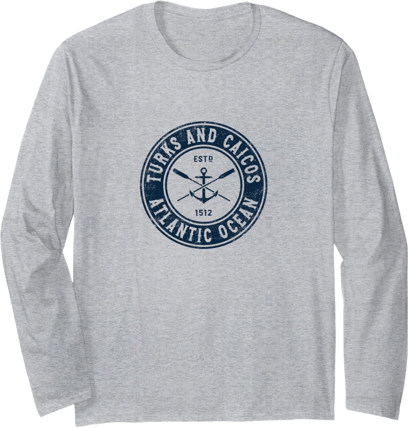 Turks Caicos Vintage Boat Anchor Oars Long Sleeve