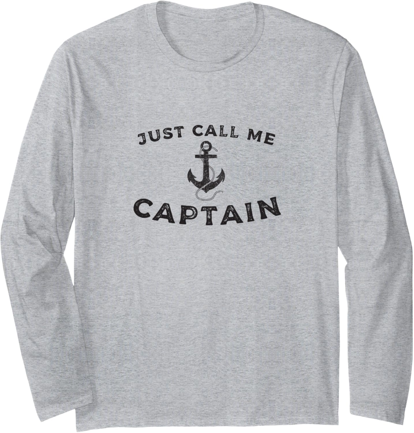 Captain Boat Pontoon Sailor Anchor Long Sleeve
