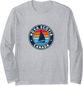 Nova Scotia Canada Vintage Sailboat Retro 70S Long