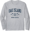 Oak Island Vintage Navy Crossed Oars Boat Anchor