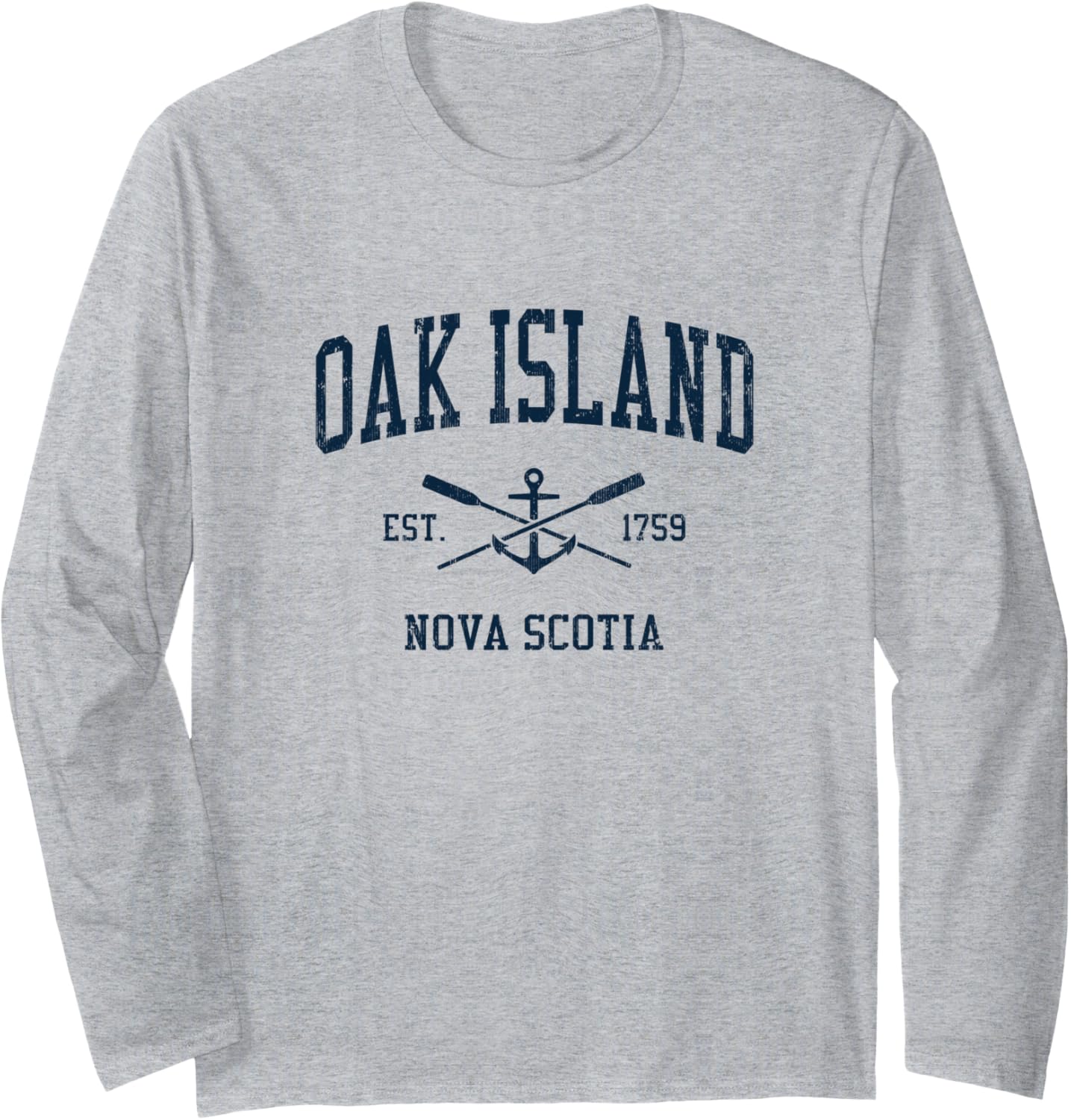 Oak Island Vintage Navy Crossed Oars Boat Anchor