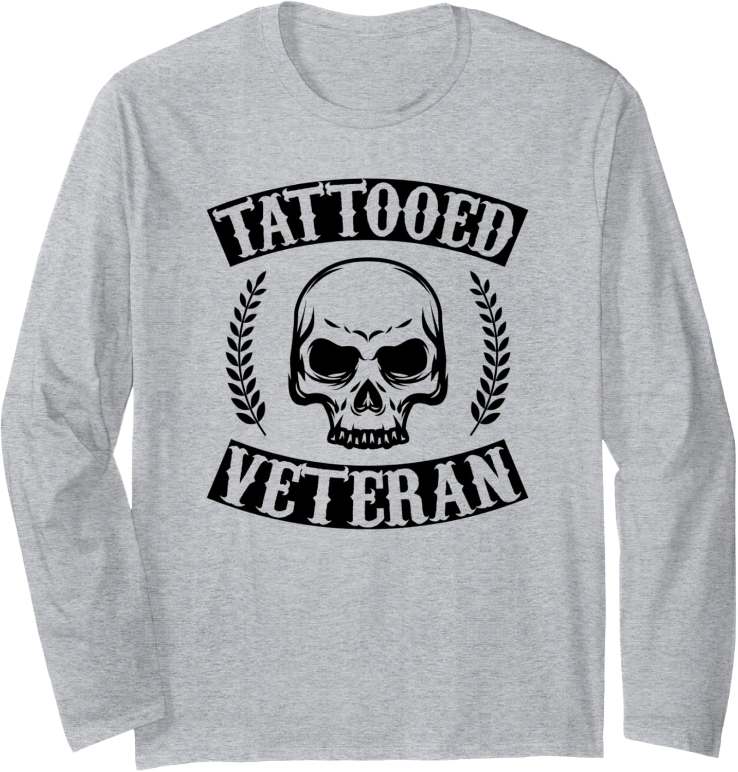 Tattooed Veteran Tribal Tattoo Gun Gift Long Sleeve