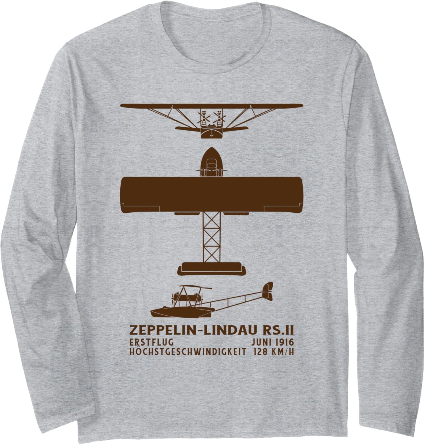 Zeppelin Lindau Rs I German Ww1 Biplane Flying