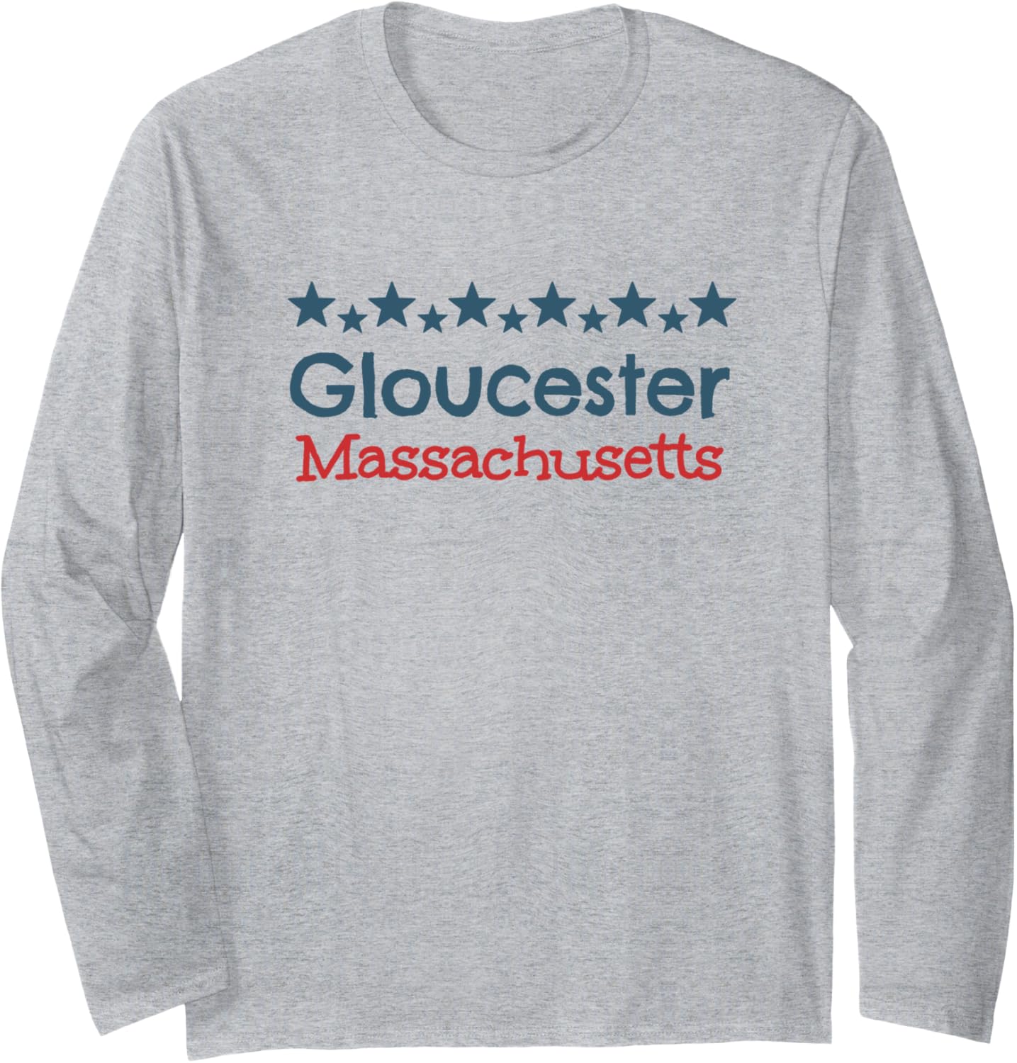 Nautical Patriotic Coastal Sailing Gloucester Boating Text Long