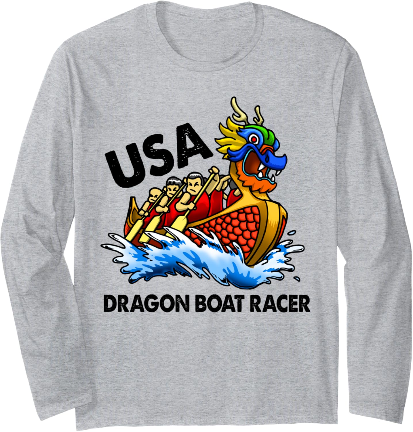 Dragon Boat Funny Usa Dragon Boat Racer Long