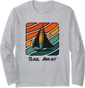 Funny Vintage Retro Sailing Sail Away Boating Long