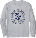 Daytona Beach Florida Nautical Boat Anchor Long Sleeve