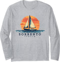 Sorrento Italy Sailing Souvenir Sailboat Sailor Long Sleeve