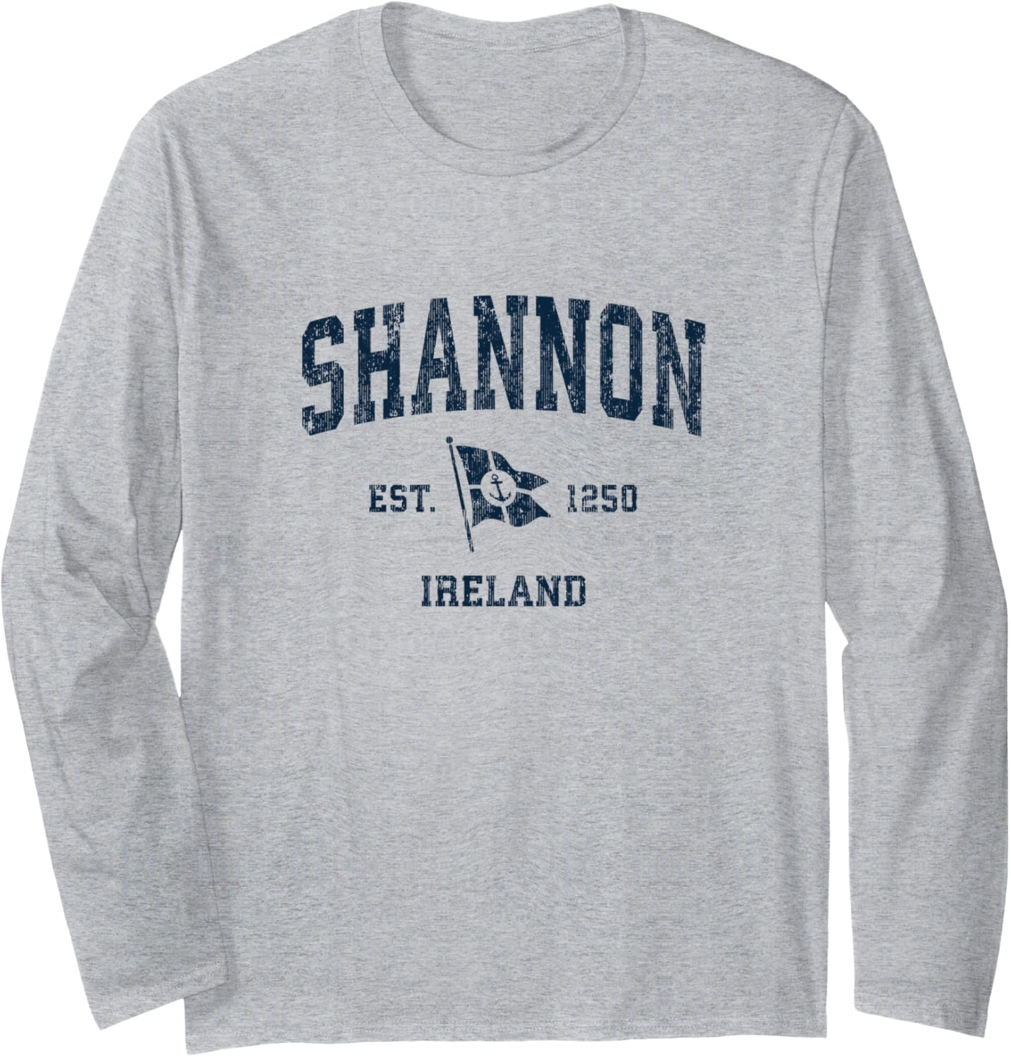 Shannon Ireland Vintage Sports Navy Boat Anchor Flag