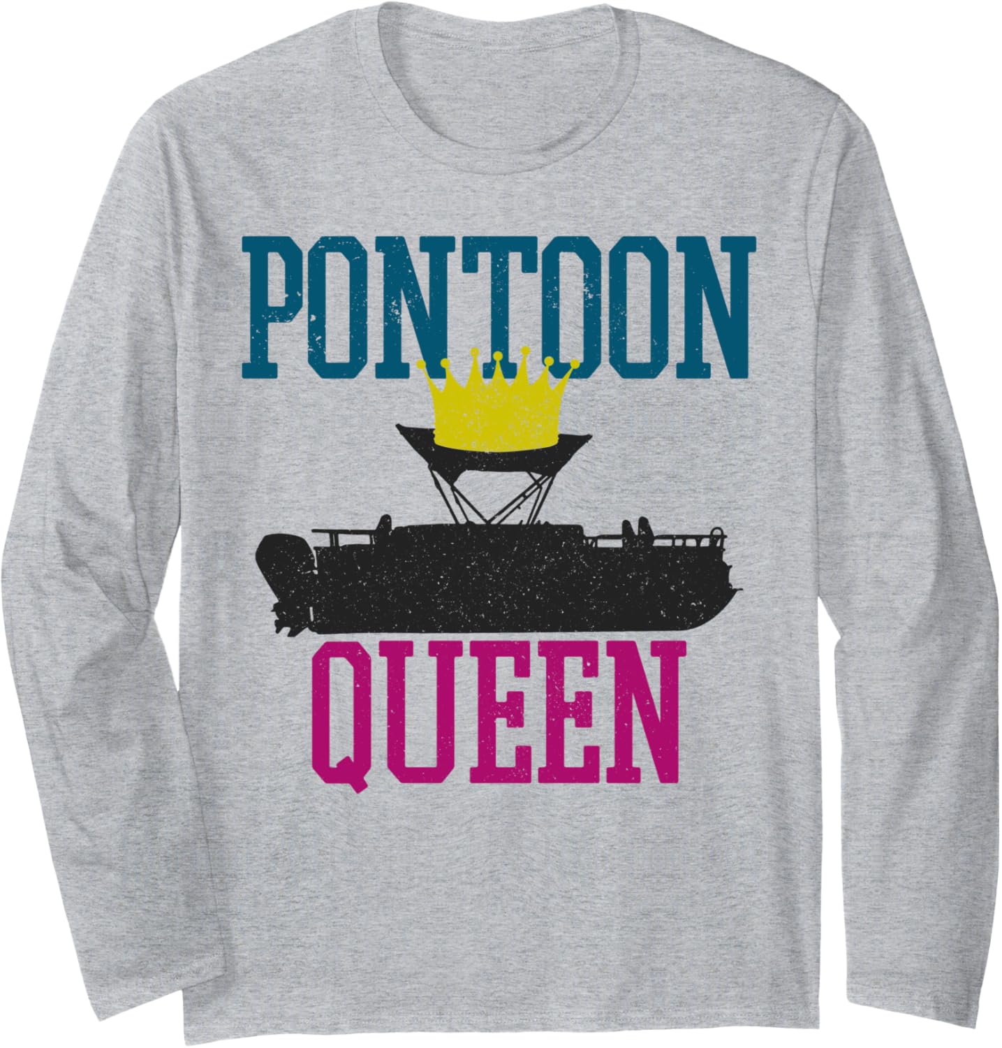 Pontoon Queen Captain Funny Pontooning Boat Boating Long