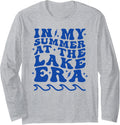 Summer Lake Retro Groovy Boating Vacation Long Sleeve