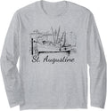 St Augustine Florida Shrimp Boat Long Sleeve