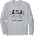Oak Island Nc Vintage Navy Crossed Oars Boat
