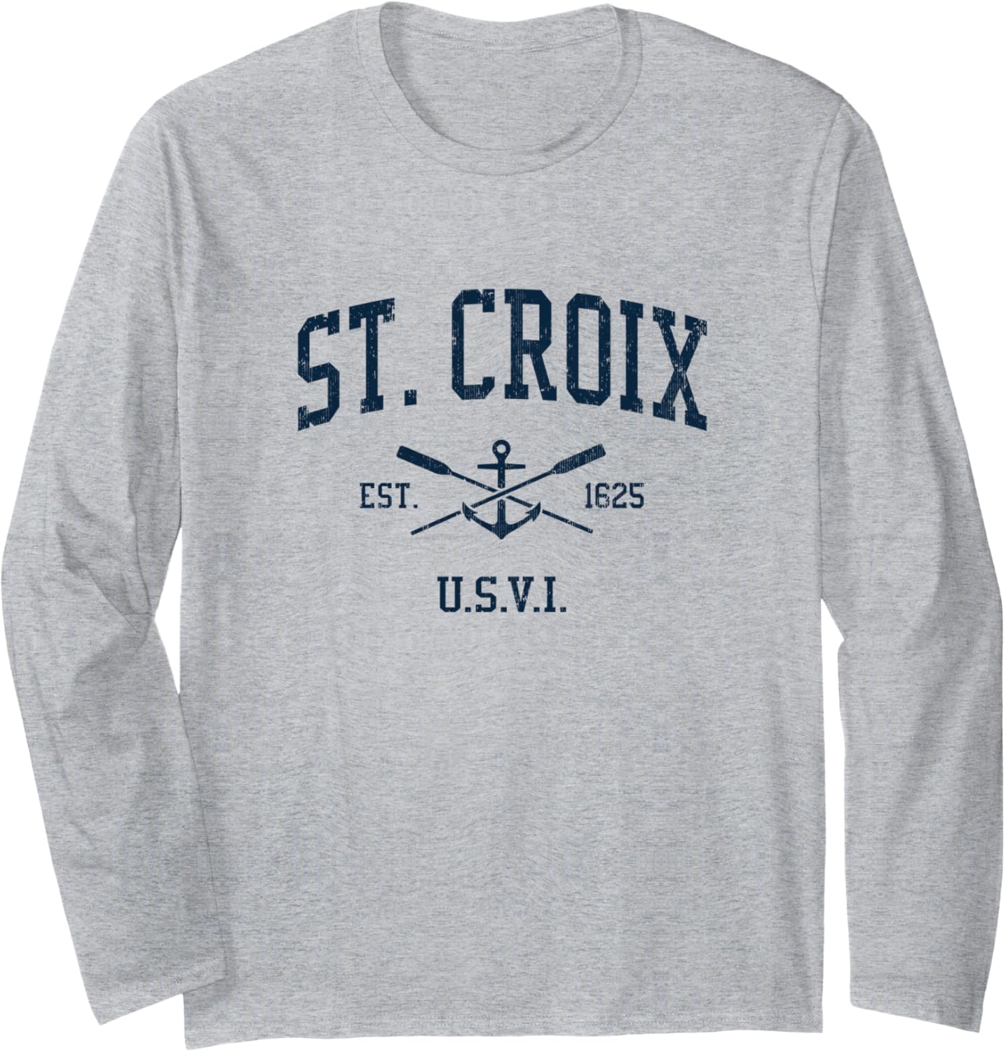 St Croix Vi Vintage Navy Crossed Oars Boat