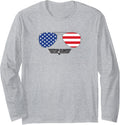 Top Gun Patriotic Sun Glasses Flag Fill Long Sleeve