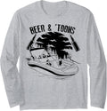 Beer Toons Cute Summer Boating Pontoon Boat Long