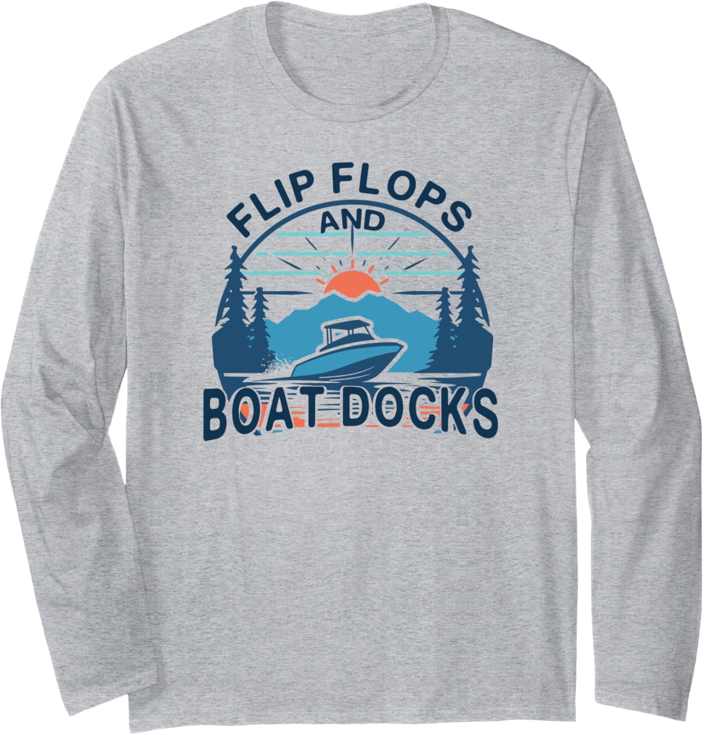 Yacht Boat Captain Pontoon Boating Dock Long Sleeve