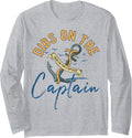 Womens Dibs On Captain Funny Boating Captain Long