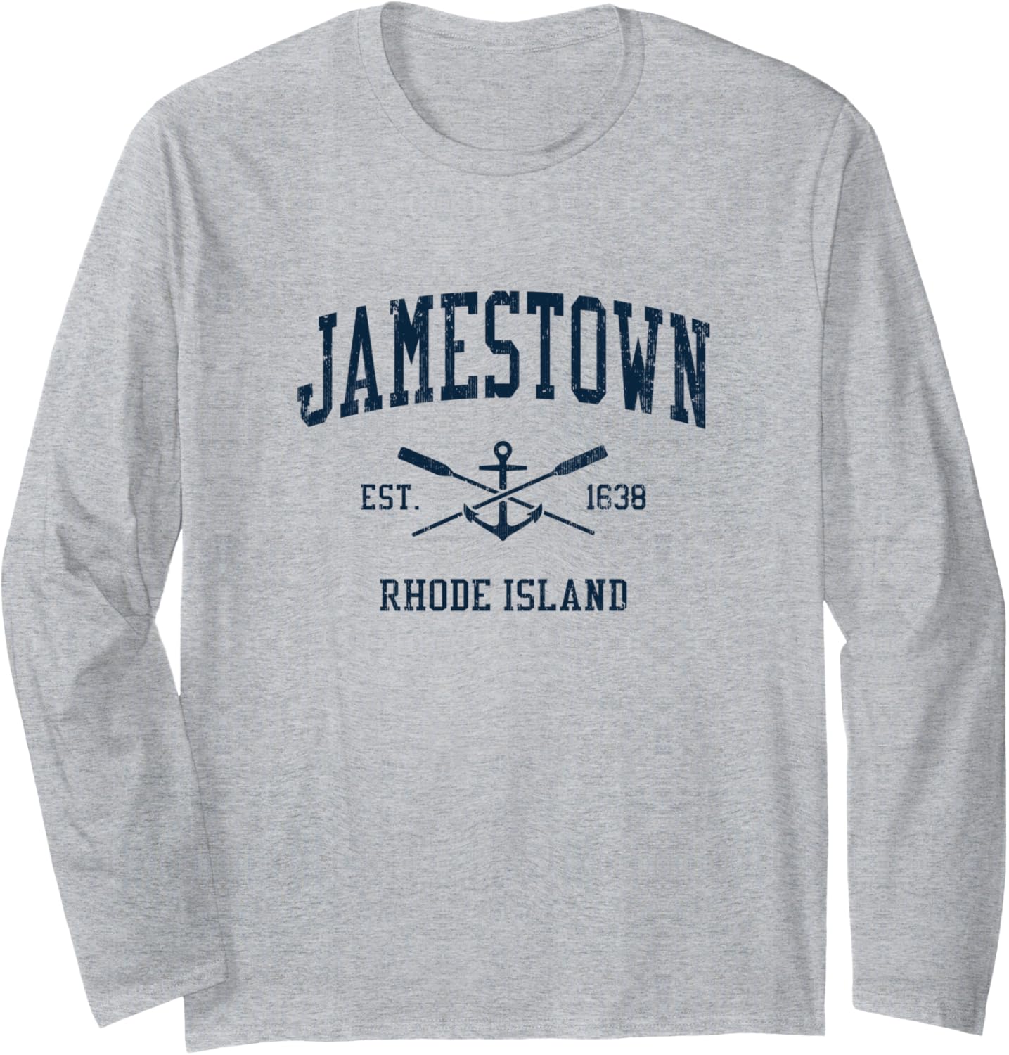 Jamestown Ri Vintage Navy Crossed Oars Boat Anchor