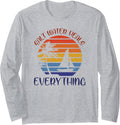 Salt Water Heals Everything Retro Vintage Sunset Sailboat