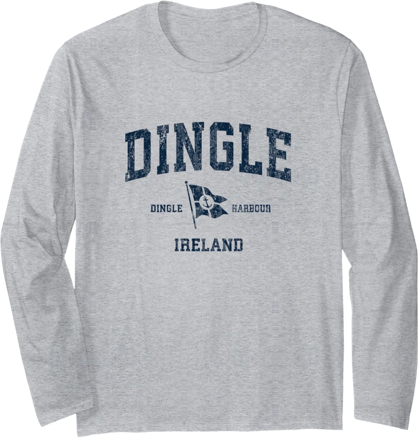 Dingle Ireland Vintage Sports Navy Boat Anchor Flag