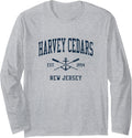 Harvey Cedars Nj Vintage Navy Crossed Oars Boat