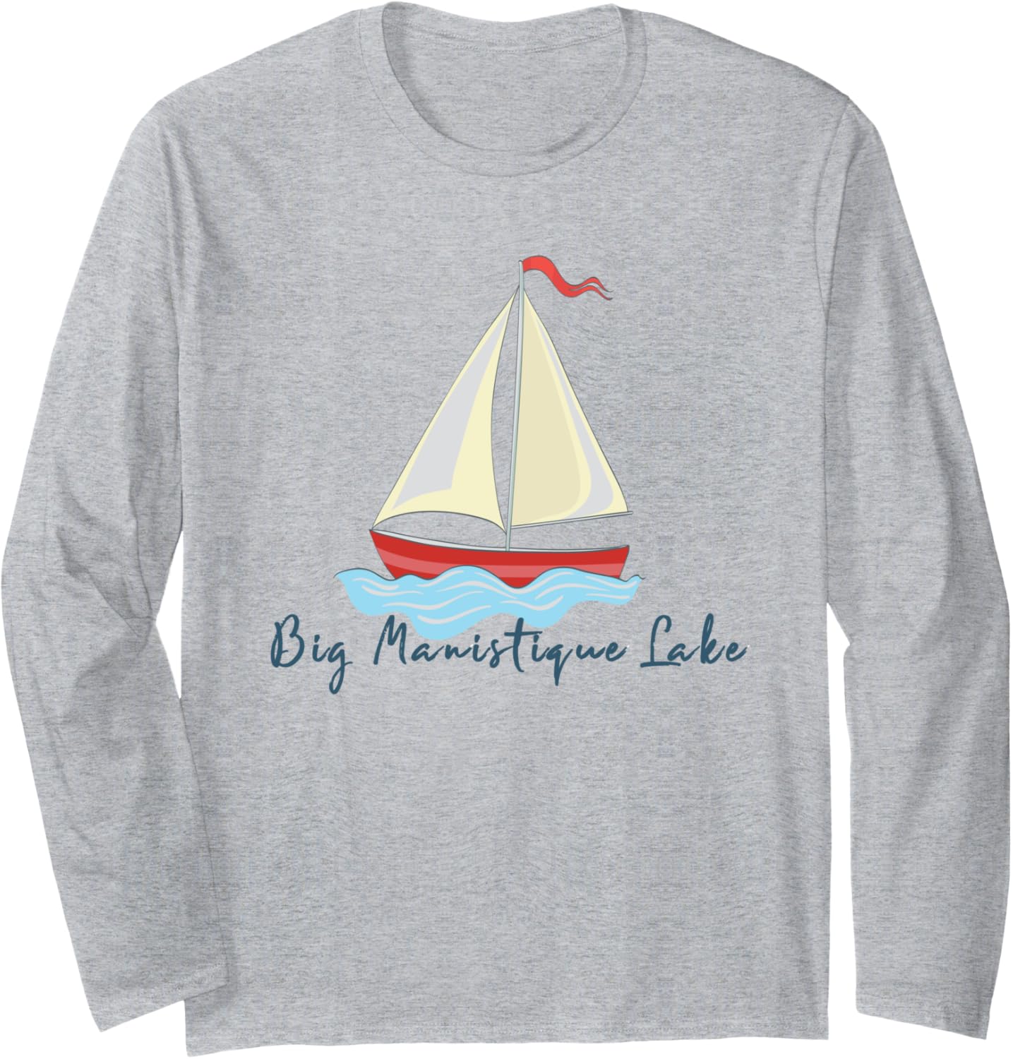 Big Manistique Lake Michigan Sailing Boating Sail Boat