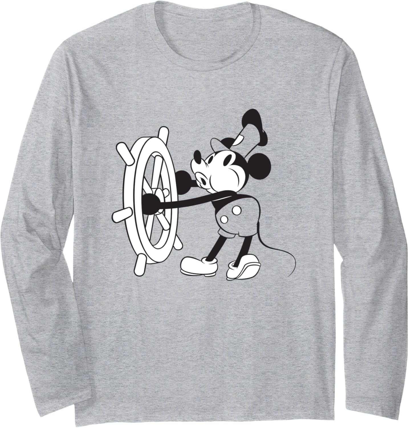 Steamboat Willie Vintage Big Chest Portrait Long Sleeve