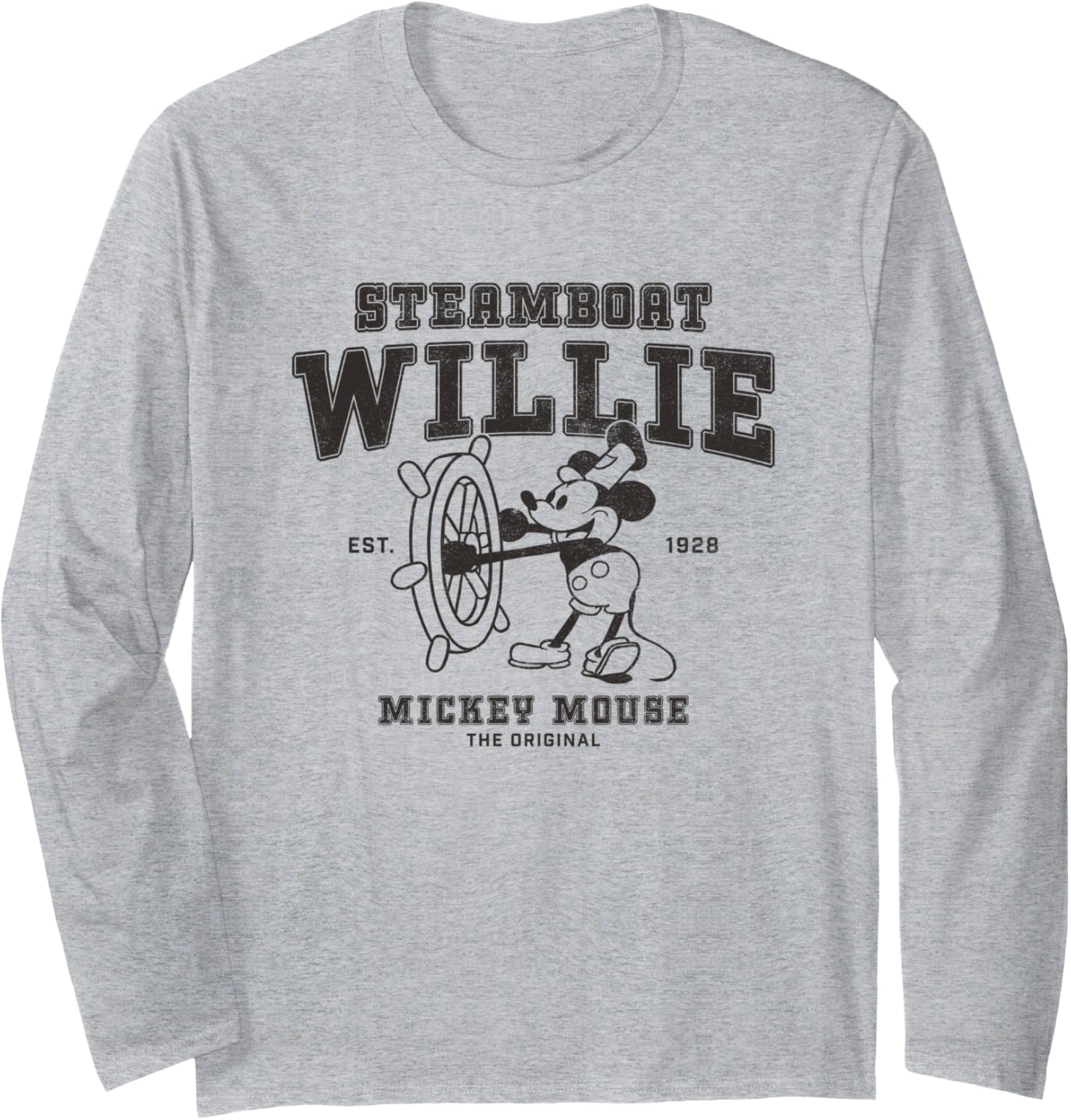 Steamboat Willie Mouse Original Poster Long Sleeve
