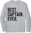 Best Captain Funny Boating Boat Owner Long Sleeve