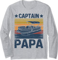 Captain Papa Funny Boat Dad Boating Lake Sailing
