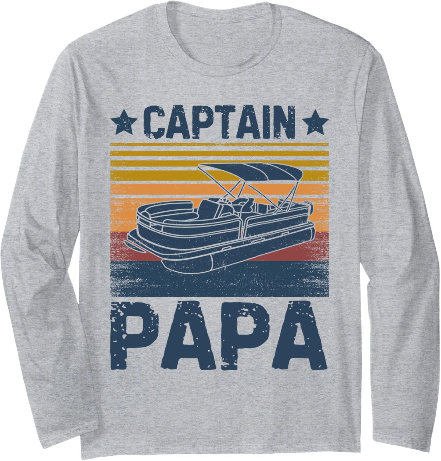 Captain Papa Funny Boat Dad Boating Lake Sailing
