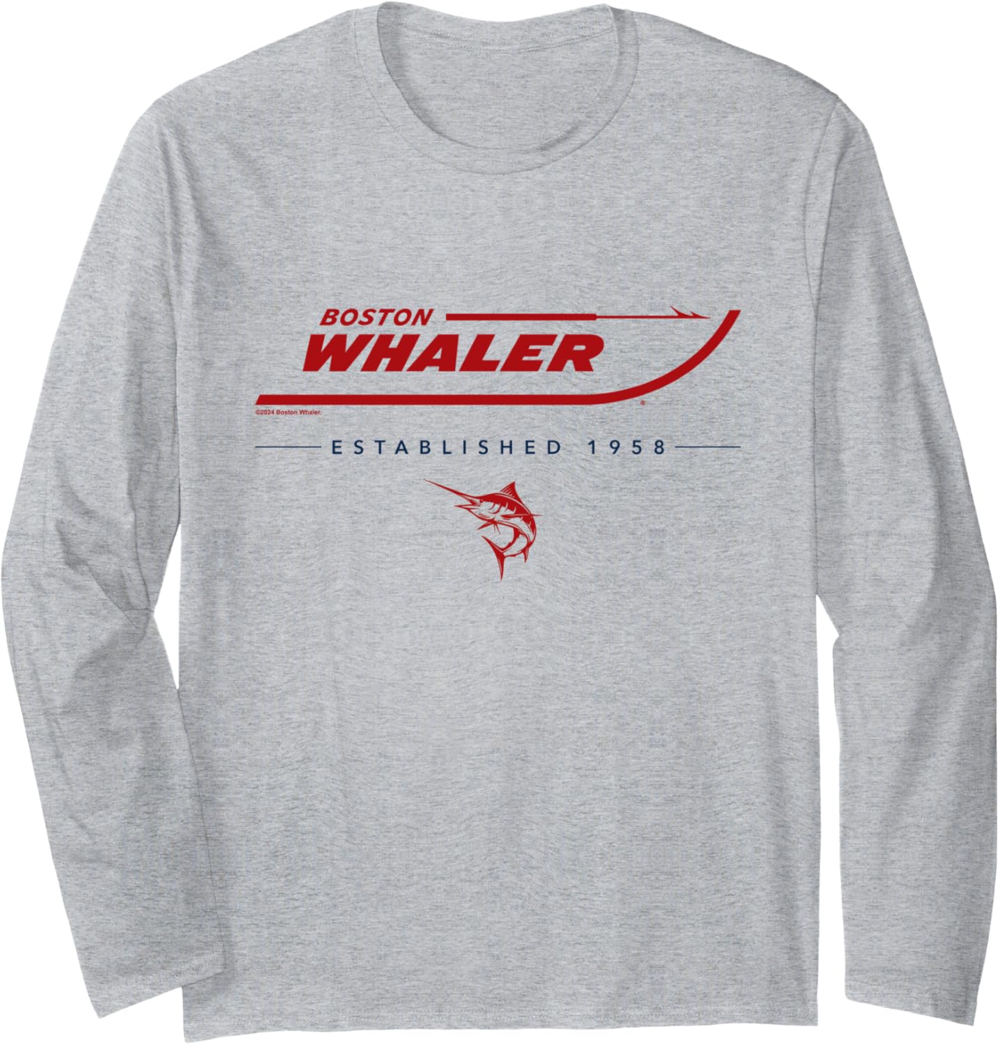 Boston Whaler Red White Blue Long Sleeve