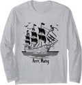Arrr Matey Women Kids Nautical Boat Captain Long