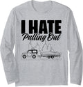Retro Vintage Funny Boating Pontoon Boat Captain Long