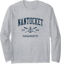 Nantucket Ma Vintage Navy Crossed Oars Boat Anchor