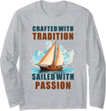 Wooden Sailboats Craftsmanship Sailing Wooden Boat Long Sleeve