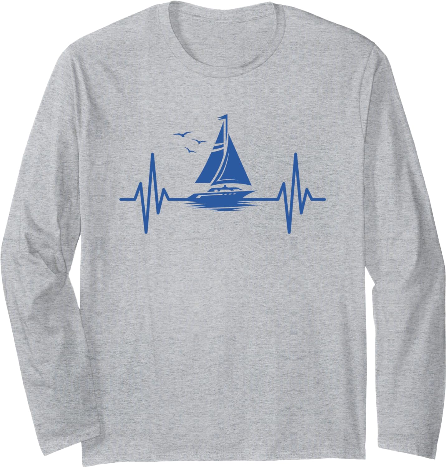 Sailor Heartbeat Sailboat Sailing Long Sleeve