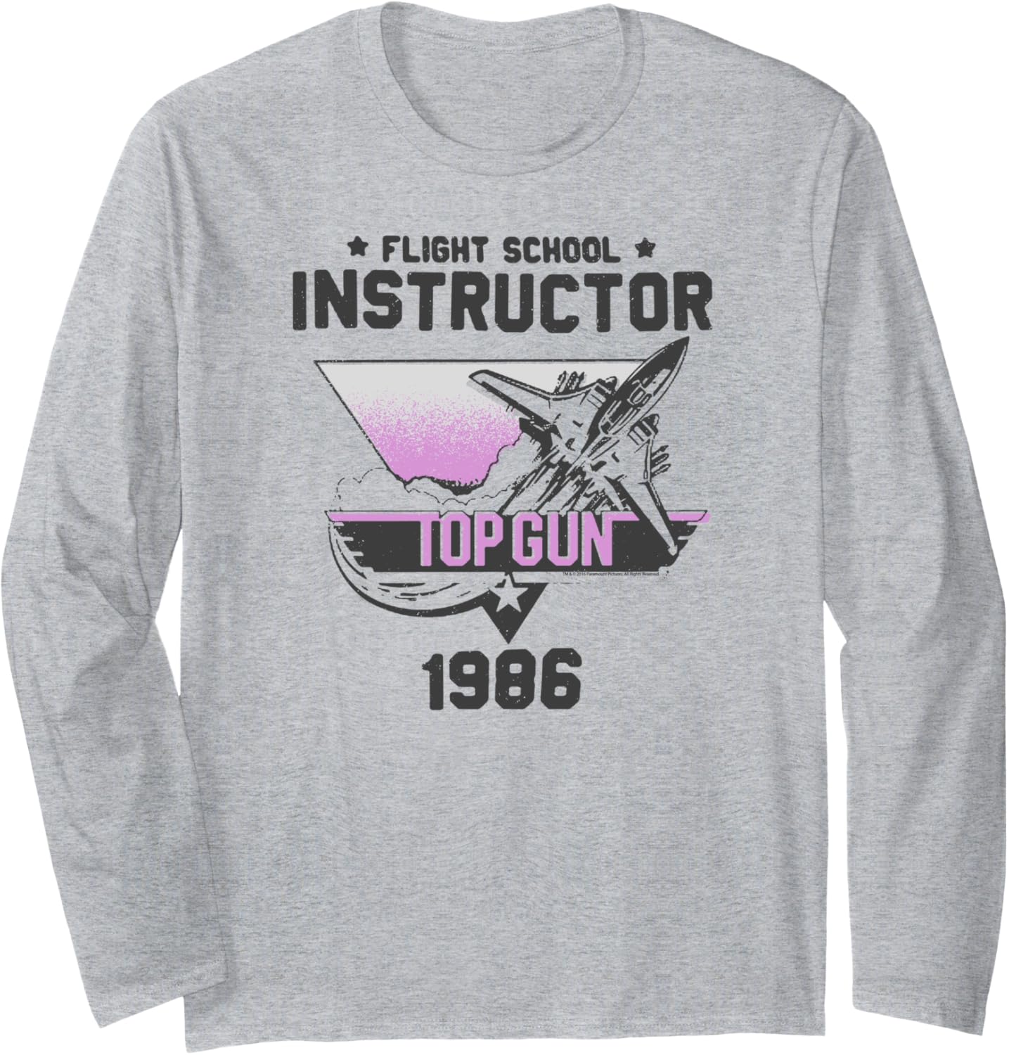 Top Gun Flight School Instructor Action Movie Long Sleeve