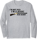 Classic Henry Lever Action Rifle Gun Enthusiasts Long Sleeve