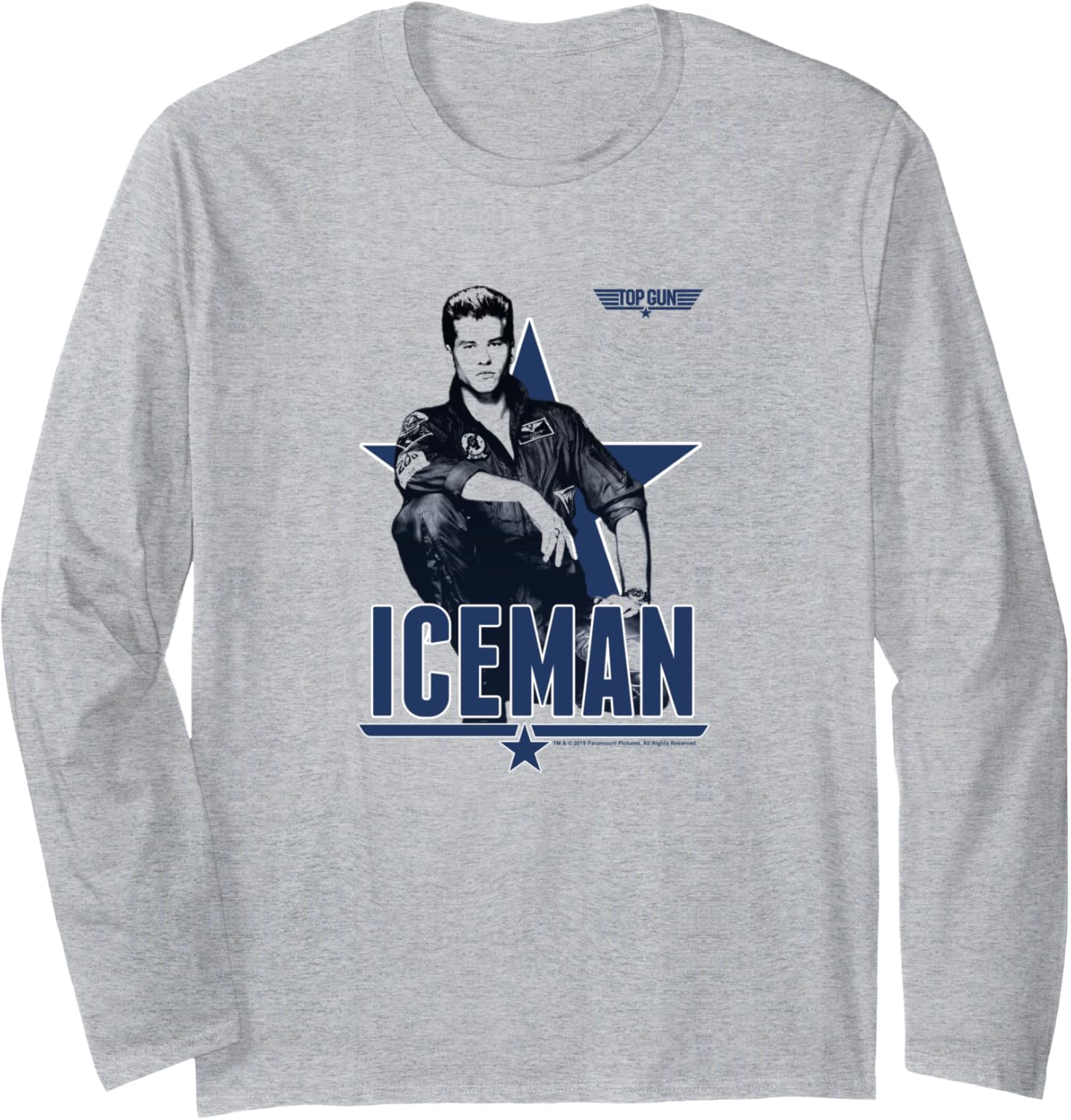 Top Gun Iceman Portrait Poster Long Sleeve