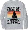 Old Man A Boat Funny Sailor Sailboat Yacht
