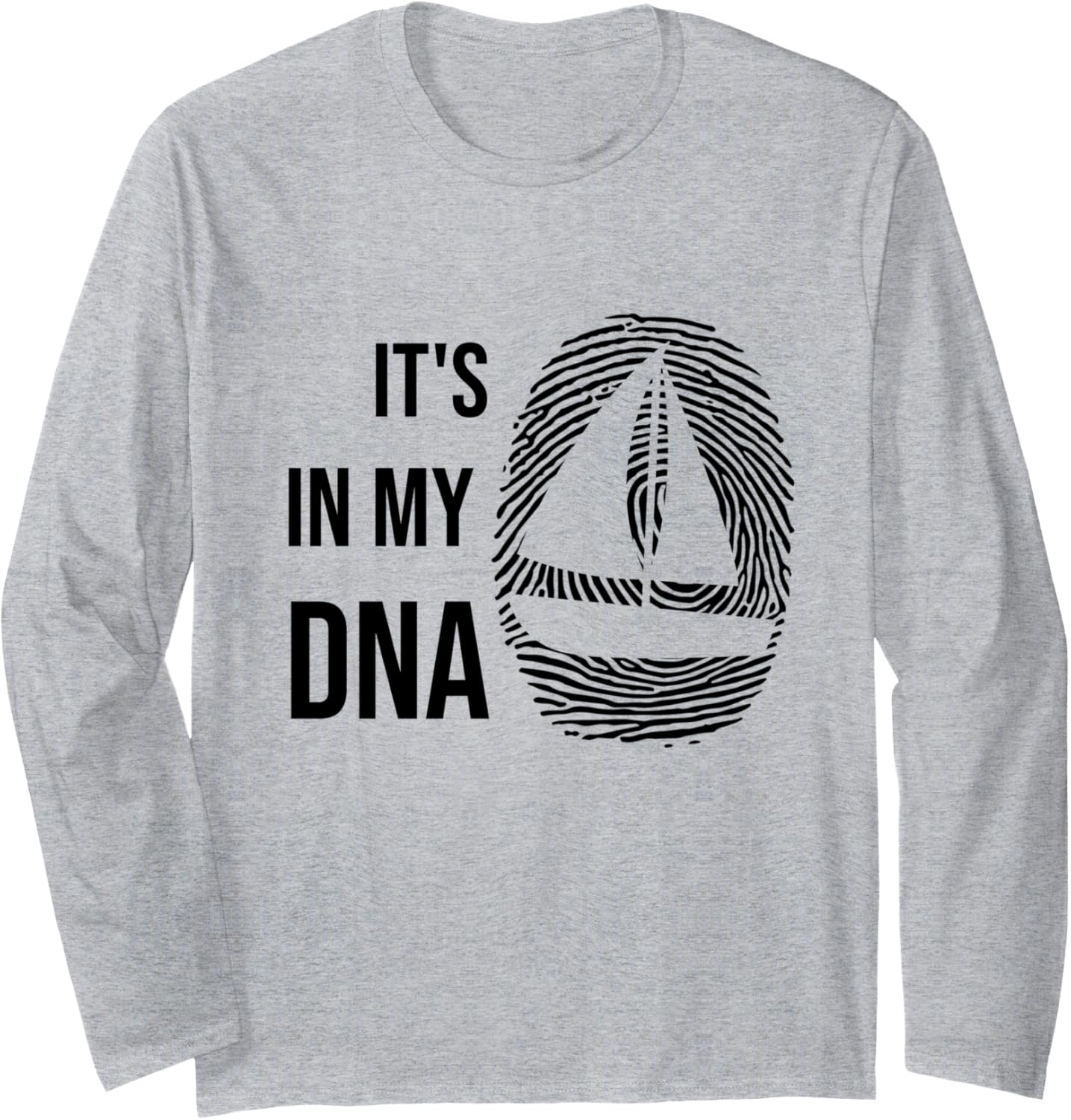 Sailing Dna Design Sailboat Mens Sailor Long Sleeve