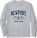 Newport Ri Vintage Navy Crossed Oars Boat Anchor