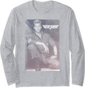 Top Gun Lt Tom Iceman Kazansky Black White Poster Long Sleeve
