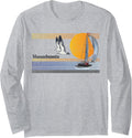 Massachusetts Vintage Sailing Sailboat Sail Boat Beach Retro