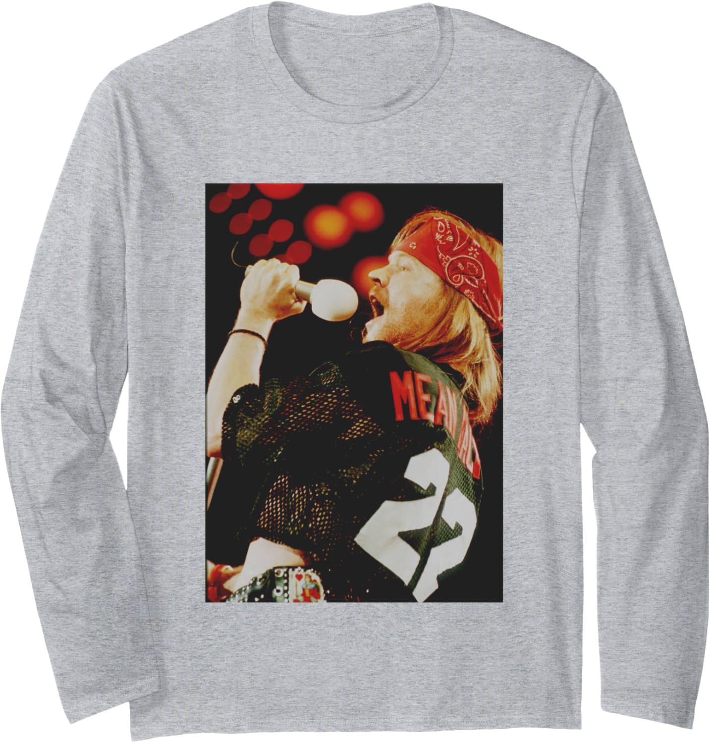 Guns N Roses Axl Rose At Tribute Concert 1992 Long Sleeve